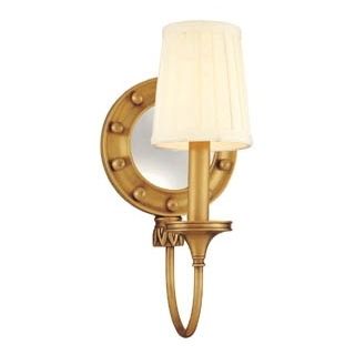 Hamilton One Light 12 1/4" High Gold Aged Brass Wall Sconce   #F3841