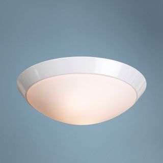 White Finish 13" Wide Ceiling Light Fixture   #12146