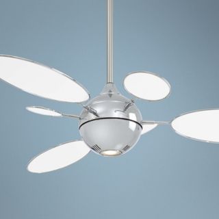 54" Minka Aire Cirque Polished Nickel Ceiling Fan   #T8786