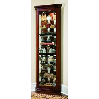 Victorian Cherry Corner Curio Cabinet   #W3125