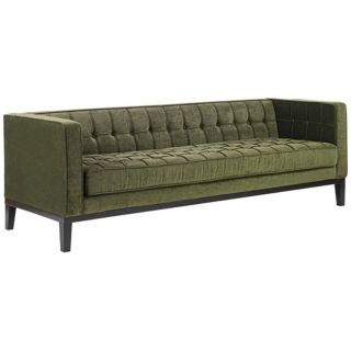 Roxbury Green Chenille Sofa   #T3930