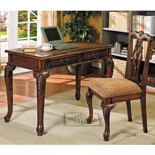 Mable Brown Cherry Writing Desk and Chair Set   #X8583