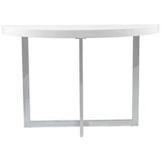 Oliver White Wood Console Table   #X7393