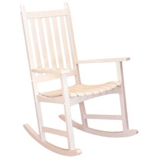 Eucalyptus White Outdoor Rocking Chair   #M7928