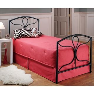 Hillsdale Morgan Textured Black Bed (Twin)   #T4321