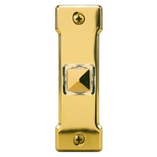 Polished Brass Square LED Doorbell Button   #K6235