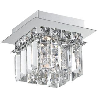 Alico Crown 6" Wide Crystal and Chrome Ceiling Light   #X0589