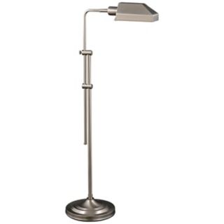 Westerly Satin Nickel Adjustable Pharmacy Floor Lamp   #V0543