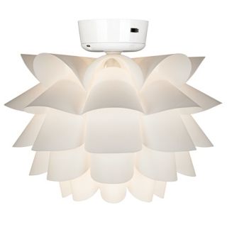 Possini Euro Design White Flower 15 3/4" Wide Ceiling Light   #M5873