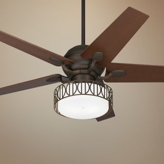 52" Casa Optima Oil Rubbed Bronze Ceiling Fan with Light Kit   #74557 32435 U0505