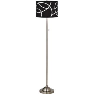Abstract Loop Giclee Shade Floor Lamp   #99185 83706