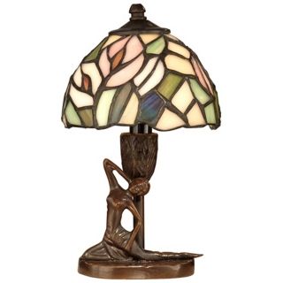 Dale Tiffany Lady Art Glass Accent Lamp   #X3764