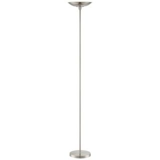 Possini Euro LED Torchiere Floor Lamp with Glass Top   #W7306