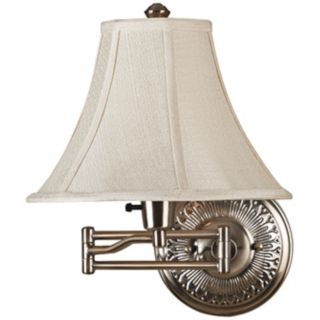 Kenroy Amherst Brushed Bronze Plug In Swing Arm Wall Light   #R8699