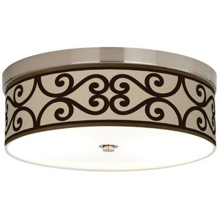 Cambria Scroll Giclee Energy Efficient Ceiling Light   #H8796 P1996