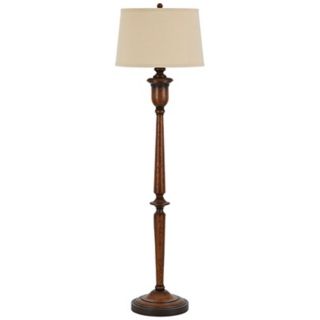 Abaleen Oak Finish Floor Lamp   #W1960