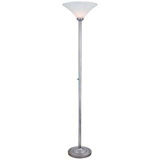 Lite Source Torrance Polished Steel Torchiere Floor Lamp   #V1102