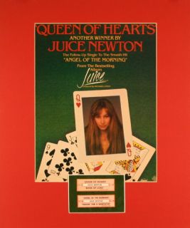 Juice Newton 1981 Queen of Hearts Tour Matted Poster