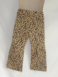 Jumping Beans Girls Brown Leopard Print Elastic Waist Pull on Pants