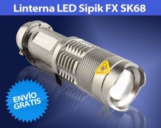 Review en oferta de Linterna LED Sipik FX SK68