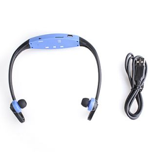USD $ 11.89   Wireless Handsfree Headset Sport MP3 Player   Blue,