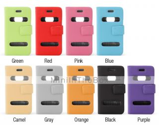 USD $ 4.99   Protective Flip Style PU Leather Pouch Case for iPhone 4