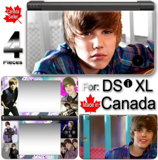 Justin Bieber Nintendo DSi XL Vinyl Skin Sticker Cover