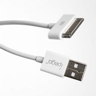 USD $ 12.99   iPega USB Cable for iPhone, iPad and iPod (White, 100cm
