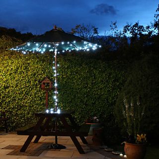 Solar da 100 LED a luce bianca luminarie esterne di Natale Decorazione