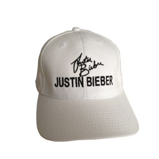 Justin Bieber Cap Hat with Embroidered Autograph Signed Cap