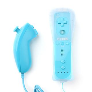 distance MotionPlus et Nunchuk avec étui pour Wii / Wii u (bleu)