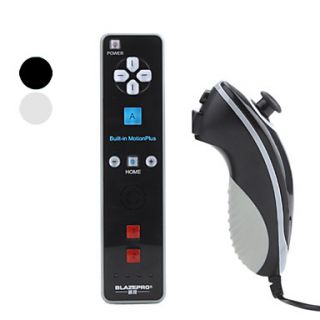 blazepro MotionPlus afstandsbediening en Nunchuk controller voor Wii