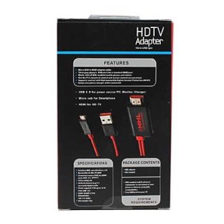 micro USB zu HDMI Adapter Kabel für Samsung Galaxy und andere Handys
