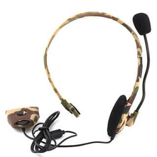 Headphone Microphone Headset for Xbox 360 Live (Camouflage)