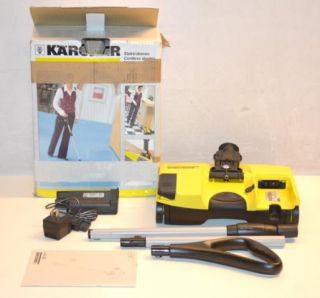 Karcher Restaurant Style Cordless Floor Sweeper Vacuum Yellow and