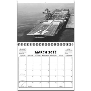 USS Ronald Reagan Ships Image 2013 Wall Calendar by quatrosales