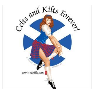 Scottish Pin Up Girl Posters & Prints