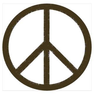 Wall Art  Posters  Cool Vintage Peace Sign Poster