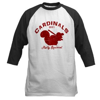 St. Louis Cardinals Rally Squirrel Baseball Jersey by hudgens