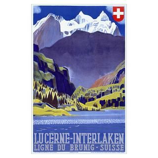 Wall Art  Posters  Swiss Alps Lucerne Interlaken