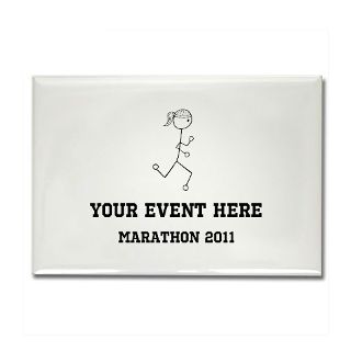 13.1 Gifts  13.1 Magnets  Customizable Running Girl Rectangle