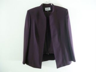Womens 2 Pieces Garment Kaspar Suit Size 12 Refined Burgandy
