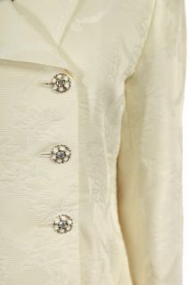 New $240 Kasper Womens Jacquard Skirt Jacket Suit Set Sz 12 L Large