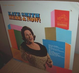 Kate Smith 1967 Here Now RCA LSP 3821 Stereo LP Early 70s Factory