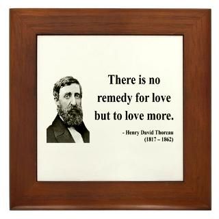 Henry David Thoreau 13 Framed Tile for $15.00