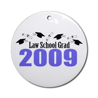 09 Home Decor  Law School Grad 2009 (Purple Caps And Diplomas) Or