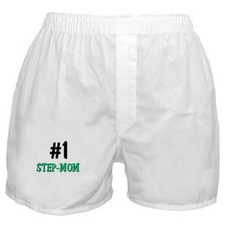 Number 1 STEP MOM Boxer Shorts by familytshirts