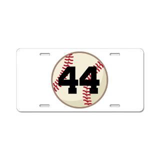 Baseball Player Number 44 Team Aluminum License Pl for $19.50
