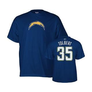Mike Tolbert San Diego Chargers Navy Reebok Name and Number T Shirt