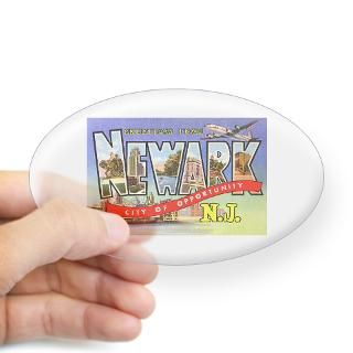Newark New Jersey Greetings Oval Decal for $4.25